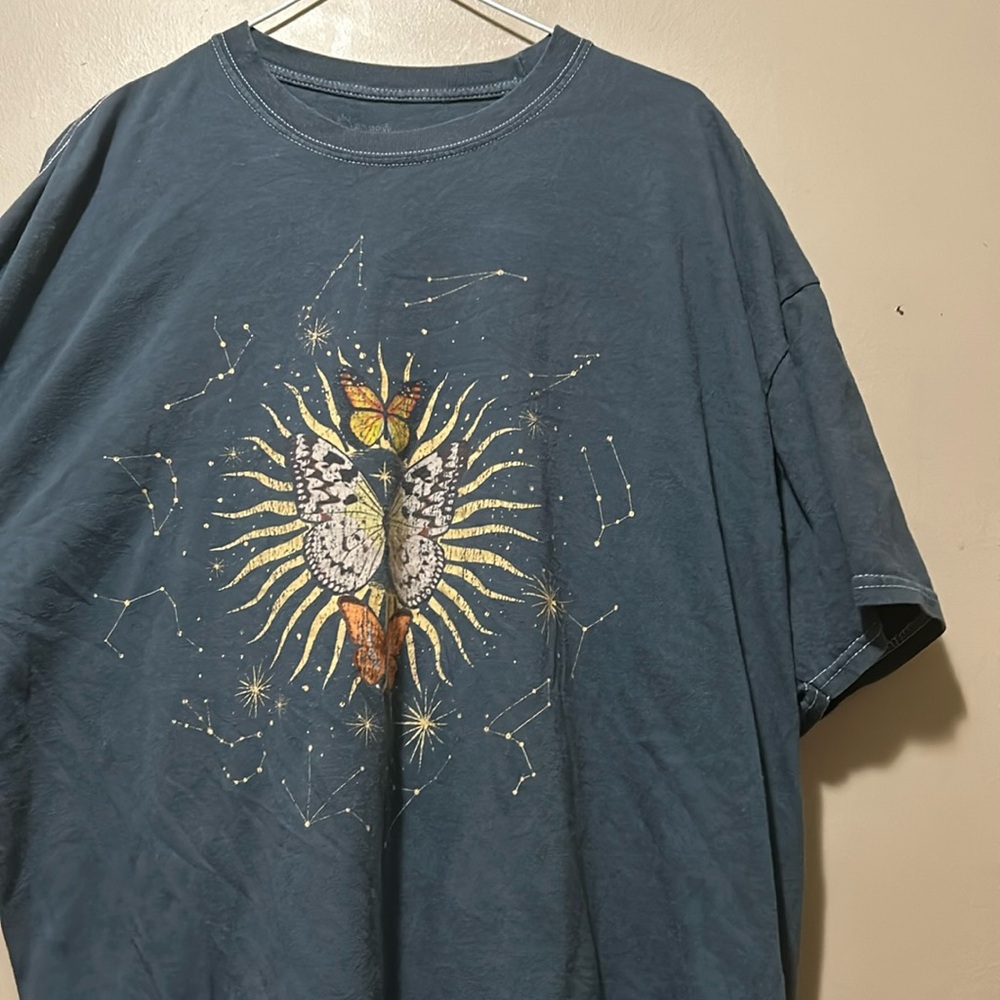 boho butterfly graphic tee